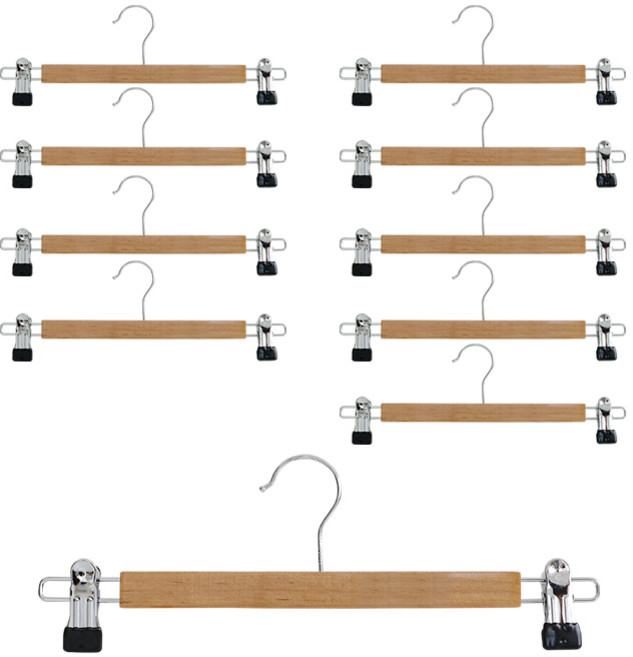 네이쳐리빙 네이쳐 원목 베이직 치마바지 집게걸이, 혼합색상, 10개