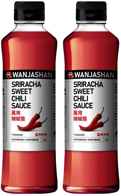 萬家香 萬用辣椒醬, 2瓶, 420g