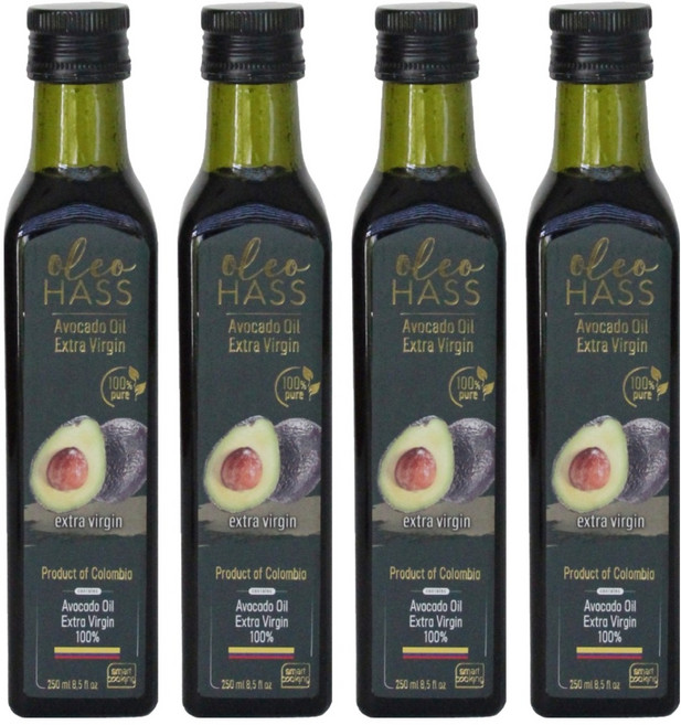 HASS 엑스트라 버진 아보카도 오일, 250ml, 4개