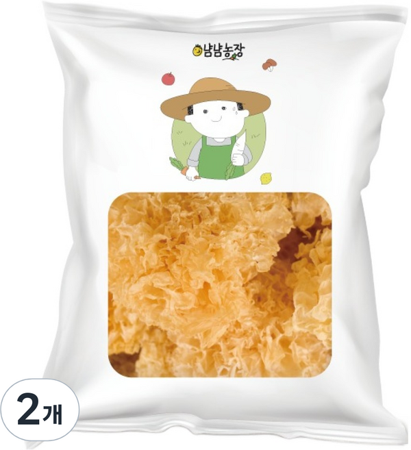 好吃海洋 好吃農場 爽脆白木耳, 2個, 250g