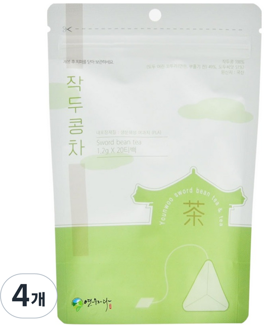 연우제다 작두콩차 티백, 1.2g, 20개입, 4개