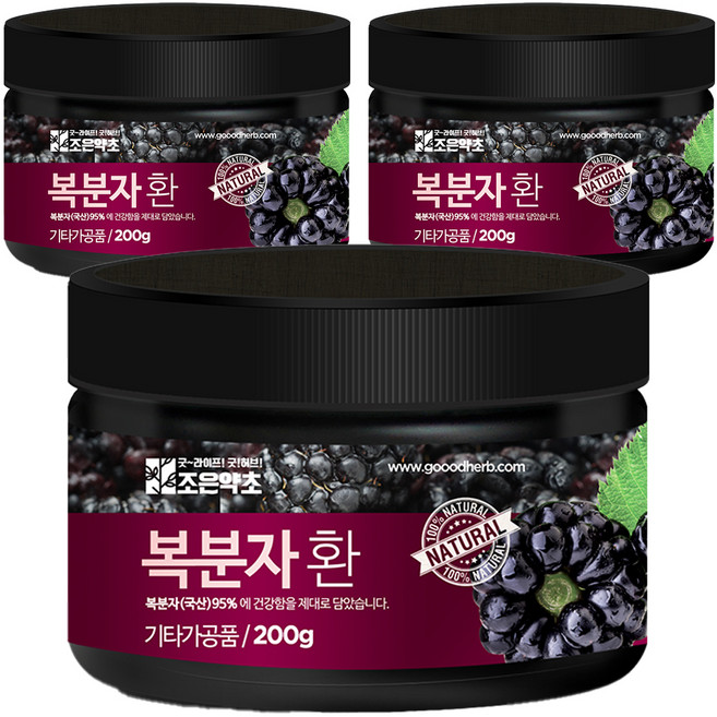 조은약초 프리미엄 복분자환, 3개, 200g