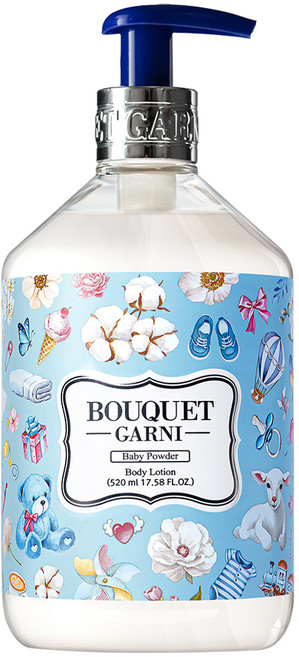 부케가르니 바디로션 베이비파우더, 520ml, 1개