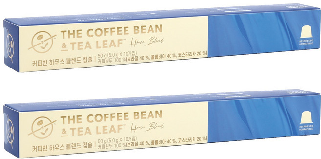 커피빈 하우스 블렌드 캡슐, 20개, 1개입, 5g