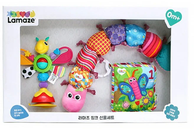 라마즈 핑크 촉감발달완구 선물세트, 혼합색상, 1개 - 쿠팡