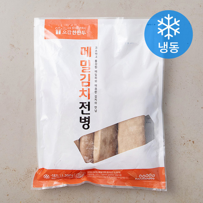 한만두 메밀 김치 전병 (냉동), 1.2kg, 1개