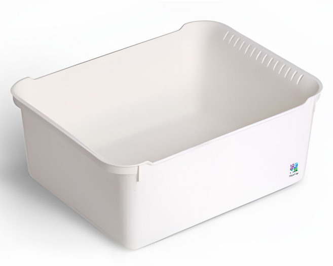 요고모지 직사각 물빠짐 설거지통 소형, 1개, 화이트