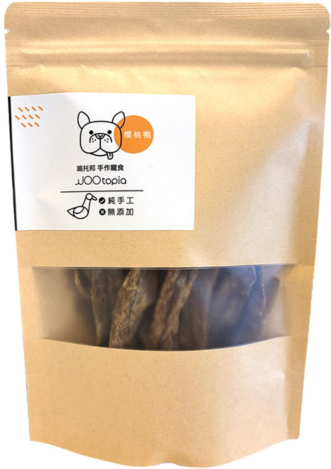 WOOtopia 嗚托邦 手作寵食, 櫻桃鴨, 100g, 1包