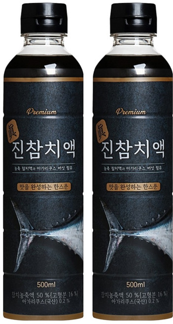 서림식품 프리미엄 진참치액, 500ml, 2개