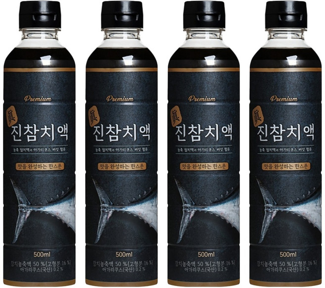 서림식품 프리미엄 진참치액, 500ml, 4개