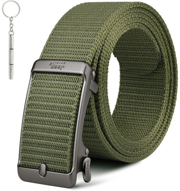 지프 스피릿 캐쥬얼벨트 JEEP-BT 0392 + 전용 케이스 녹색 FREE