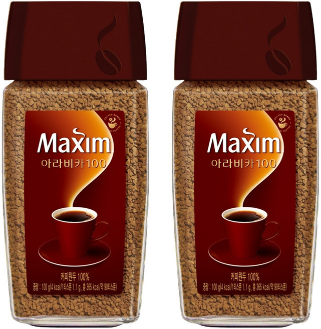 맥심 아라비카100 원두커피믹스 병, 100g, 1개입, 2개