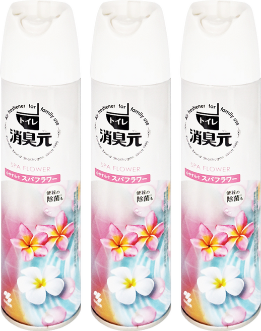 小林製藥消臭元芳香噴霧280ml, SPA花, 280ml, 3瓶