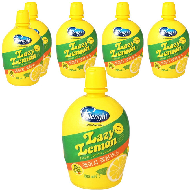 레이지레몬 주스, 200ml, 6개