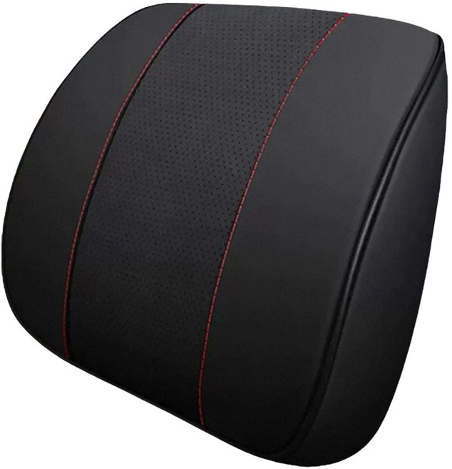 Reddot 紅點生活 新型汽車皮革記憶腰靠墊, 黑色, 1個