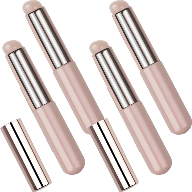 아이코어스 메이크업 실리콘 립 브러쉬, 누디, 4개