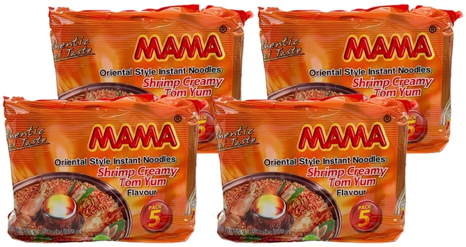 마마 쉬림프 똠냠 크리미 라면 55g, 20개 - 쿠팡