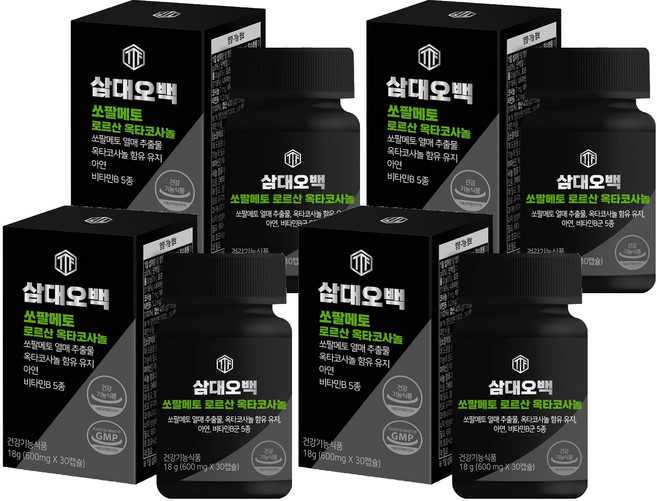 삼대오백 쏘팔메토 로르산 옥타코사놀, 4개, 18g