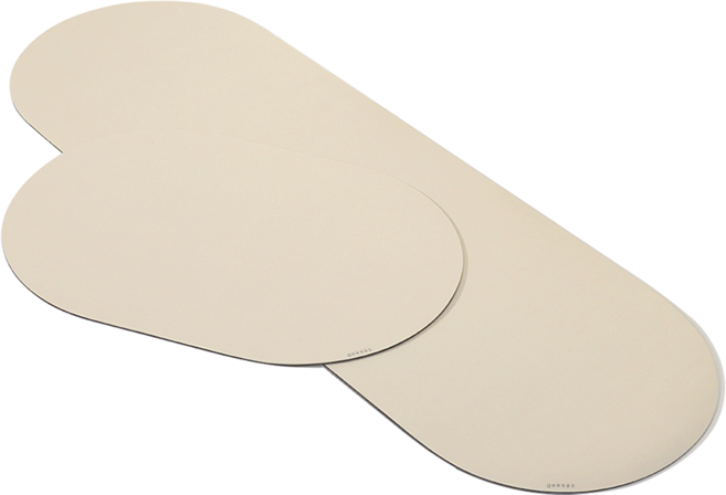 하루의공간 소프트 규조토 발매트 욕실용 + 주방용 세트, 라이트베이지