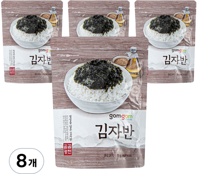 곰곰 김자반, 70g, 8개