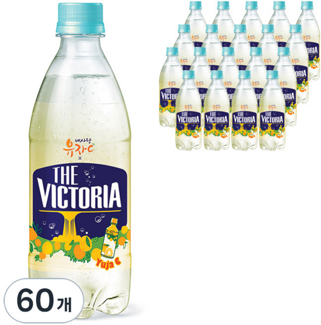 웅진빅토리아 내사랑유자C 탄산음료, 500ml, 60개