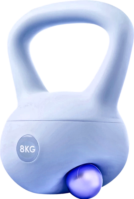 AD-ROCKET 居家軟式壺鈴, 藍色, 8kg, 1個