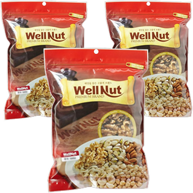 웰넛 자연두레 호두, 200g, 3개