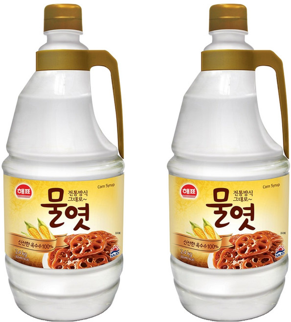해표 물엿, 2.4kg, 2개