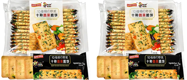 슈퍼비비가 크리스피 10가지 야채맛 비스킷, 288g, 2개 - 쿠팡