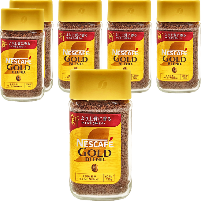 NESCAFE 雀巢咖啡 金牌微研磨咖啡, 120g, 1入, 6罐