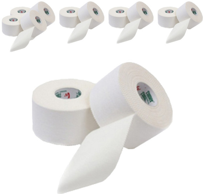 뽀마 스포츠 면 테이프 화이트 5cm x 9.14m, 12개, 1개입