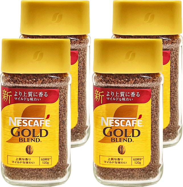 NESCAFE 雀巢咖啡 金牌微研磨咖啡, 120g, 1入, 4罐