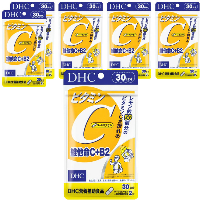 DHC 台灣公司貨 維他命C + B2 30日份, 60顆, 578mg, 6包