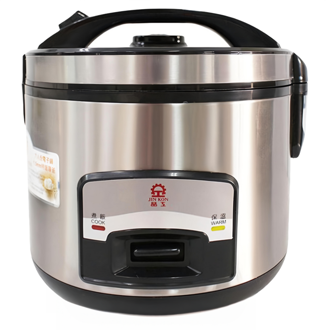 Jinkon 晶工 六人份厚釜電子鍋 JK-1661 厚釜內鍋導熱均勻 一鍵操作簡單方便, Silver