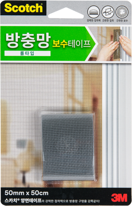 스카치 방충망 보수 테이프 롤타입, 1개
