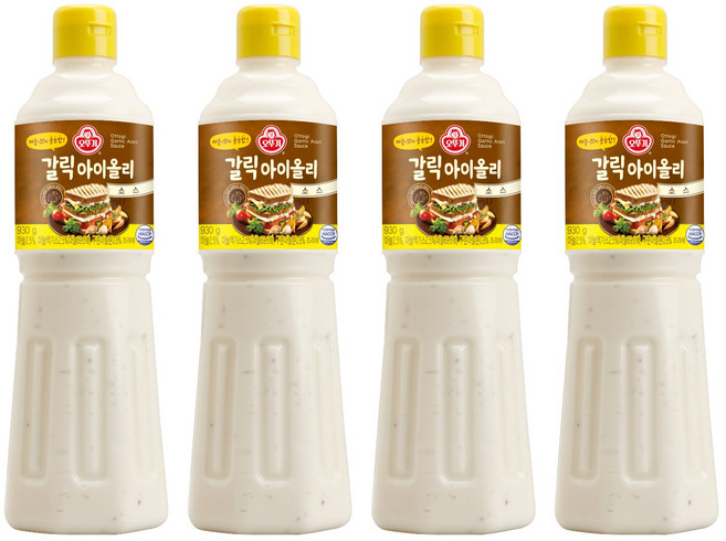 오뚜기 갈릭 아이올리 소스, 930g, 4개