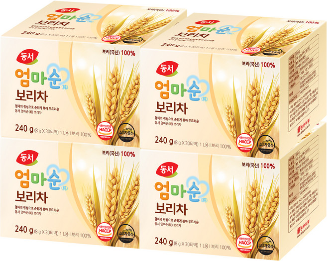 동서 엄마순 보리차, 8g, 30개입, 4개