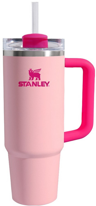 스탠리 퀜처 H2.0 플로우 스테이트 텀블러, 플라밍고, 887ml, 1개