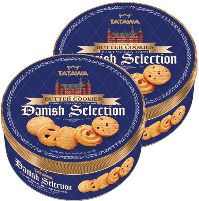 타타와 데니쉬 셀렉션 버터 쿠키, 454g, 2개