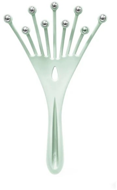 MOCODO 伴佳家 附滾珠頭皮按摩器 12 x 8 x 5cm, 綠色, 1個