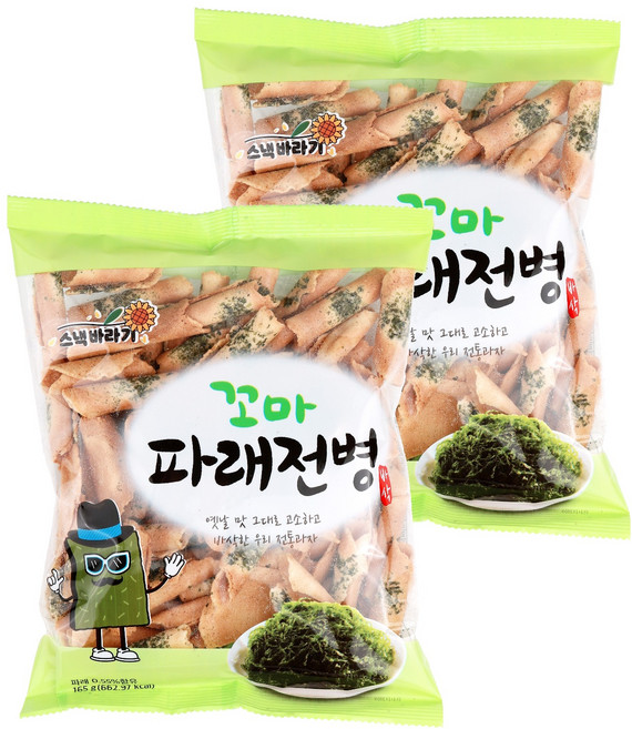 하양댁 옛날 전통 꼬마 파래전병, 165g, 2개