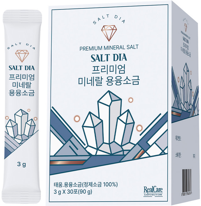 리얼케어 솔트다이아 프리미엄 용융소금 30p, 1개, 90g