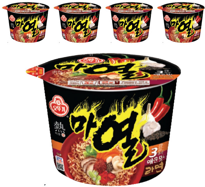 오뚜기 마열 라면 105g, 5개