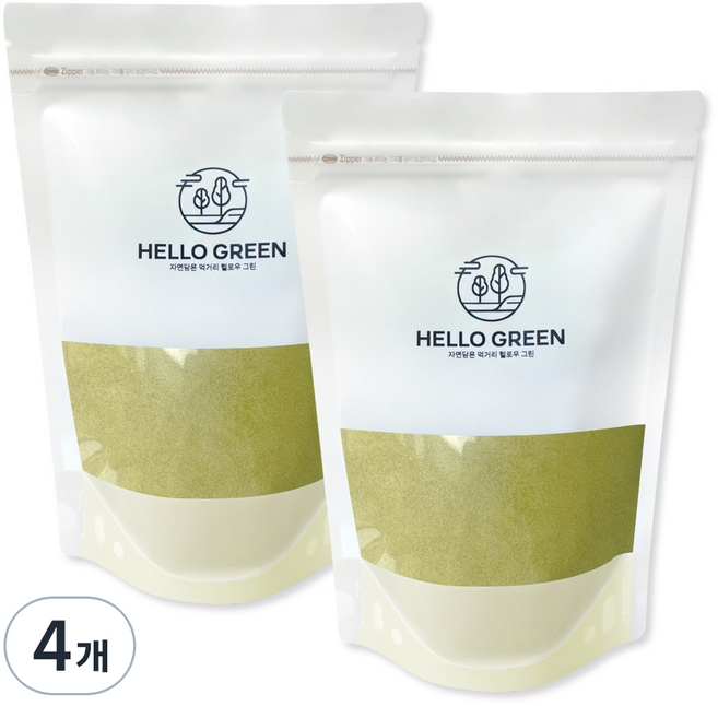 헬로우그린 모링가잎분말, 4개, 500g