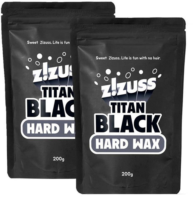 지저쓰 타이탄 블랙 하드왁스, 200g, 2개