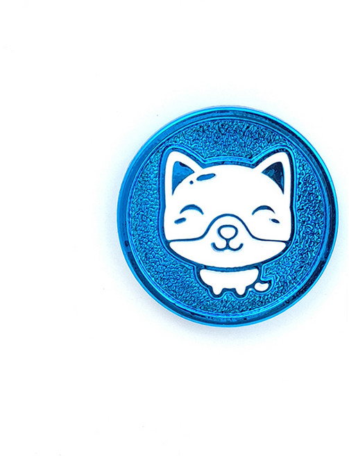 지봇골프 십이지신 써클칩 캐릭터 골프 볼마커, 술강아지 (블루), 1개