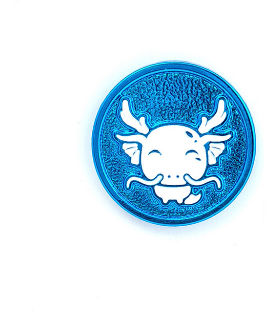 지봇골프 십이지신 써클칩 캐릭터 골프 볼마커, 축소 (블루), 1개