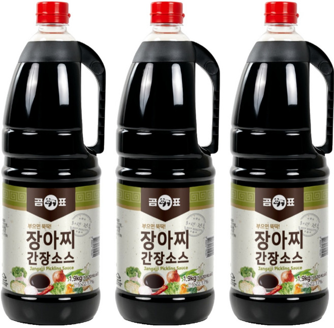 곰표 장아찌 간장소스, 1.9kg, 3개