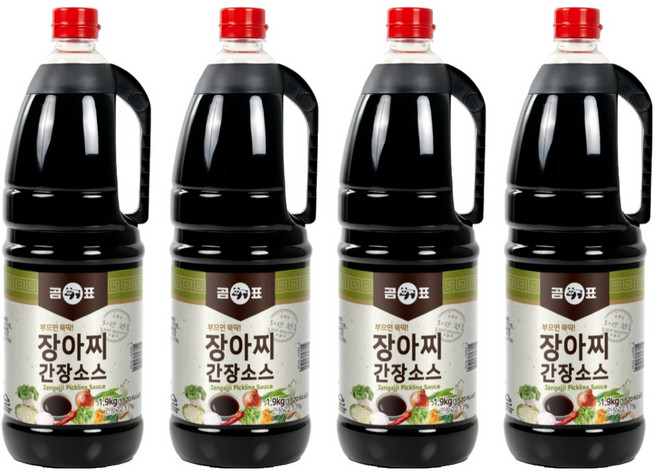 곰표 장아찌 간장소스, 1.9kg, 4개