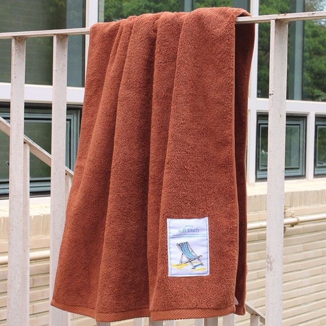 SOFT TOUCH 飯店經典浴巾 大尺寸 40支精梳棉 + 收納袋組合, 櫻桃木, 1個